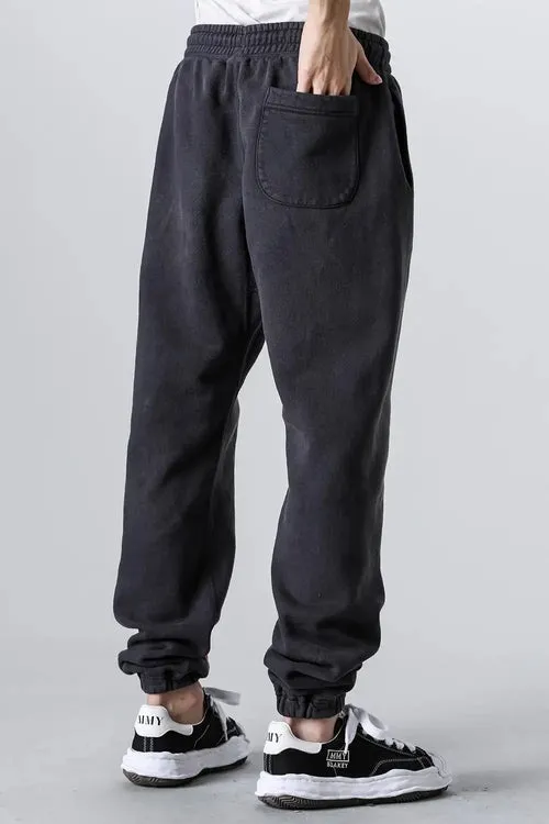 SAINT Mxxxxxx ANGEL SWEAT PANTS/BLK Angel Reborn Crack Print Distressed Sweatpants, Washed Black S-XL Assute Dyeing, Full Spray Fade, Heavy Fermentation Washing, Made with NEW VINTAGE Texture, Four Needles and Six Threads from the Factory, Boneless Patchwork, More Comfortable to Wear, Genuine Level Crack Print/Accessories Restored